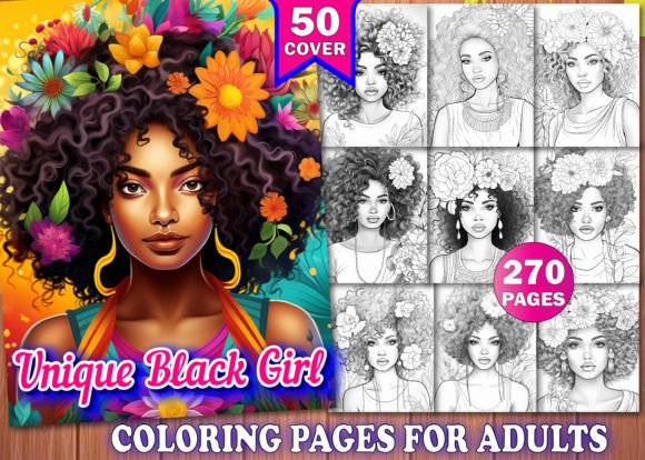270 Unique Black Girl Coloring Pages KDP