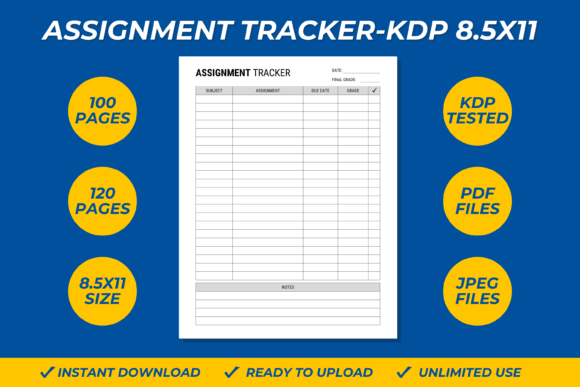 Assignment Tracker Log Book KDP 8.5X11: A Practical, Production-Ready Resource for Self-Publishers