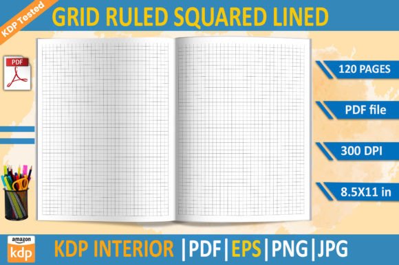 Grid Ruled Squared Lined KDP Interior