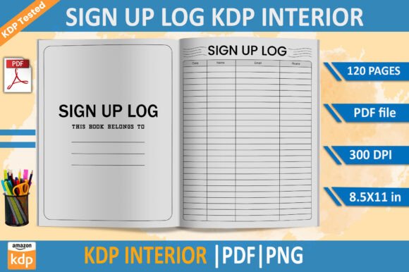 Sign Up Log KDP Interior Template: A Practical, Print-Ready Resource for Organized Record Keeping