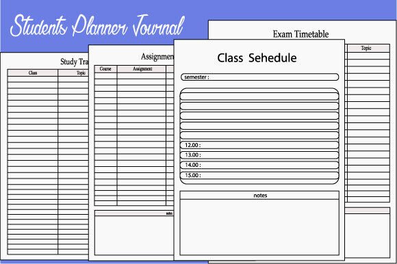 Students Planner Editable KDP Interior