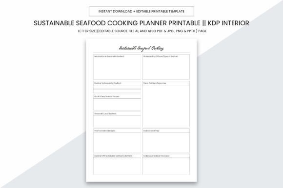 Sustainable Seafood Cooking Kdp Planner: A Practical Design System for Food Creators and Small-Business Publishers