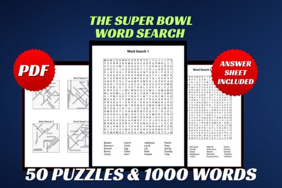 The Super Bowl Word Search for Adult