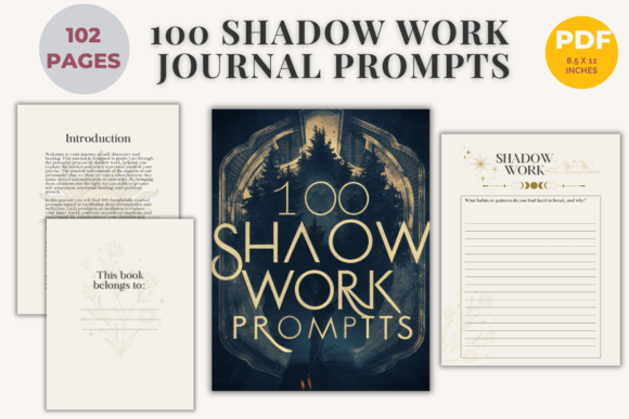 Unlock Your Inner Potential with the 100 Shadow Work Prompt Journal