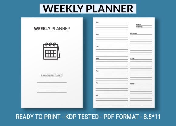 Weekly Planner KDP Interior Vol.3: A Practical Tool for Publishers and Content Creators